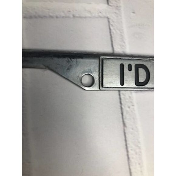 "I'd Rather Be Playing Pool" License Plate Frame - Picture 3 of 4